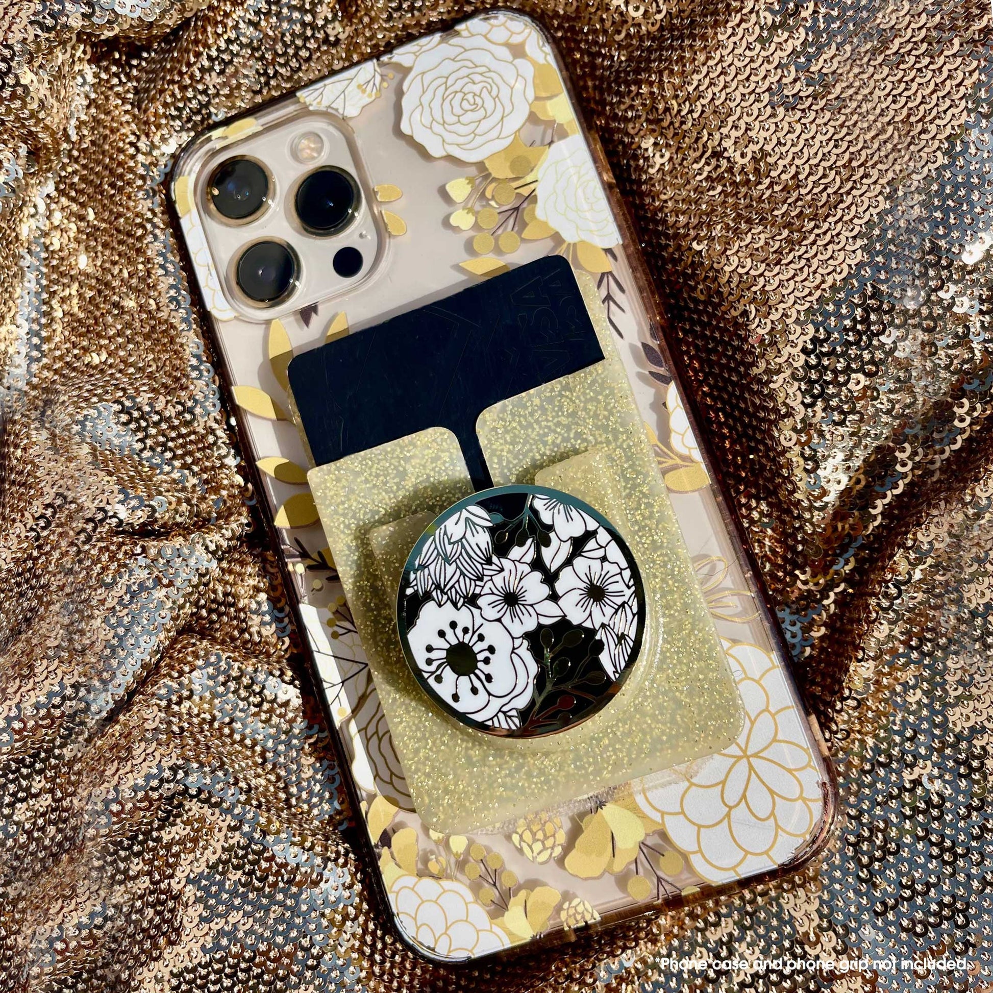 Gold LockIt™ Wallet Holder and Grip holder in one