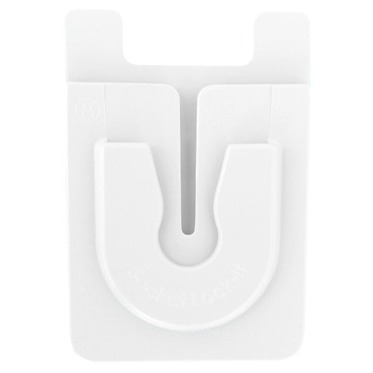 White Lock-It Phone Wallet and Grip Holder in ONe
