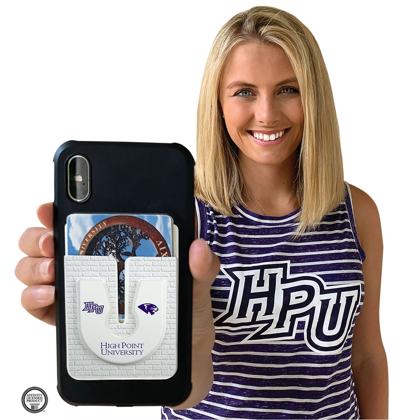 High Point University  LockIt™ Wallet Holder and Grip holder in one